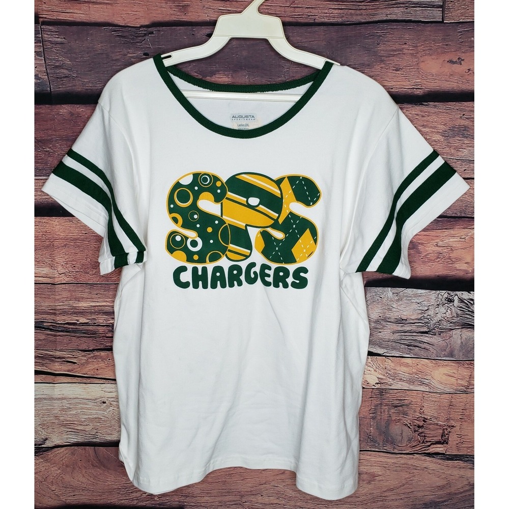 Augusta Sportwear Ladies 2XL Shorecrest Athletics Jersey T-shirt‎ SPS Chargers